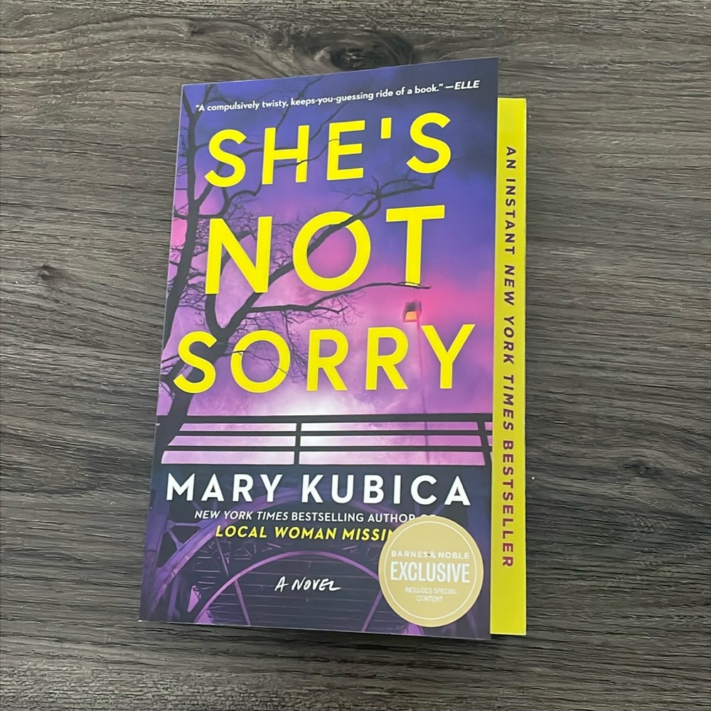 She’s Not Sorry Book By Mary Kubica